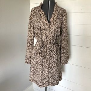 NWT Leopard Print Tie-Waist Dress from Loft